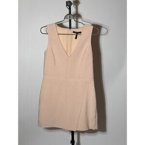 BCBGMAXAZRIA nude pink jumper romper short suit size 10